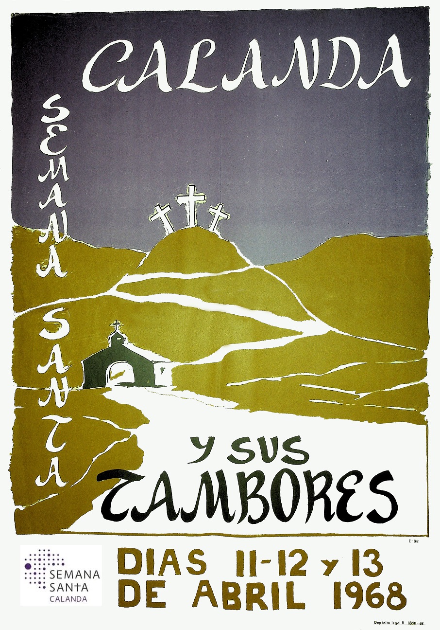 Cartel de Semana Santa en Calanda 1968